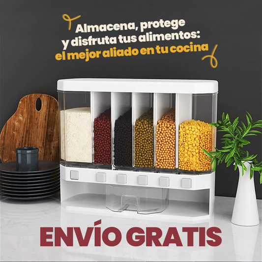 Dispensador De Granos y Cereales de 6 puestos