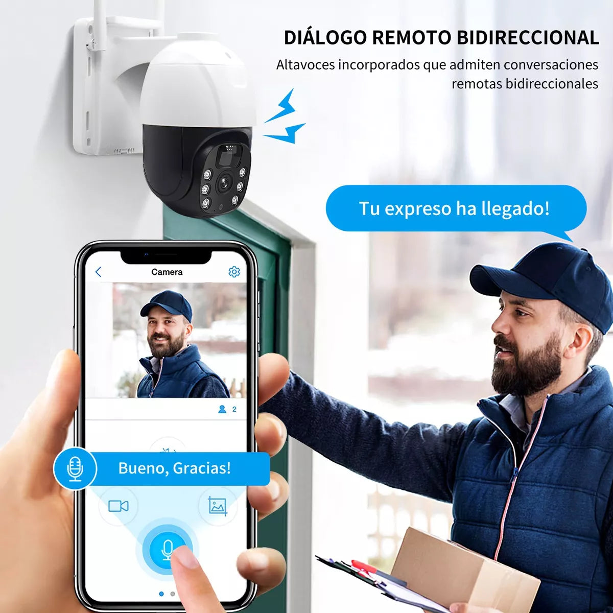 CAMARA DE SEGURIDAD  + PANEL SOLAR ¡MANEJADA POR APP!